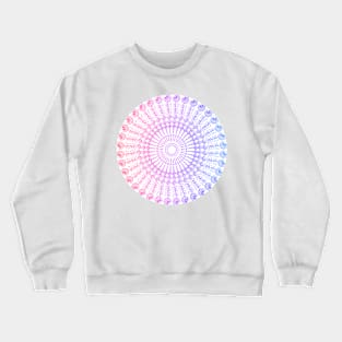 Geometric Rainbow Spiral Crewneck Sweatshirt